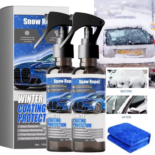 Car Windshield Snow Melting Coating Spray,Deicer Spray for Car Windshield New - Picture 12 of 13