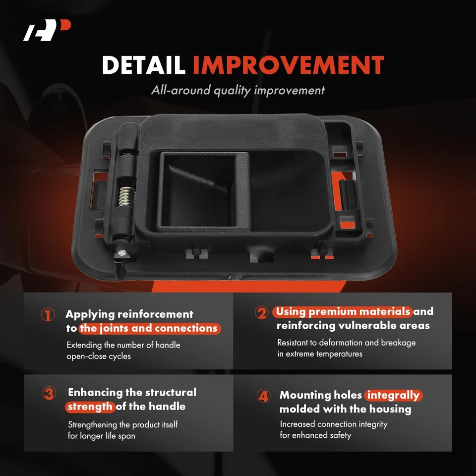 A-Premium 2x Manija de puerta interior delantera para Kenworth T300 T600A T800 1995-2002 Foto 3 de 4