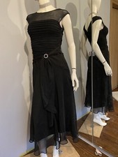 Sangria y2k 00s Vintage lace rushed knit long party dress size 6 #3