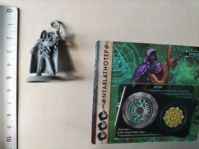 Miniature Virginia Investigator + Carte - Jeu Cthulhu Death May Die - Version Anglaise - Occasion