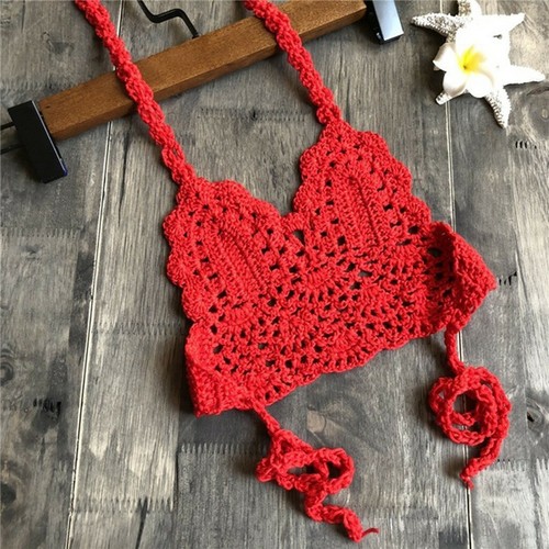 Niños Niñas Traje de baño Prendas para el torso Correas de ganchillo Bikini Chaleco Traje de baño Prendas para el torso - Imagen 6 de 13