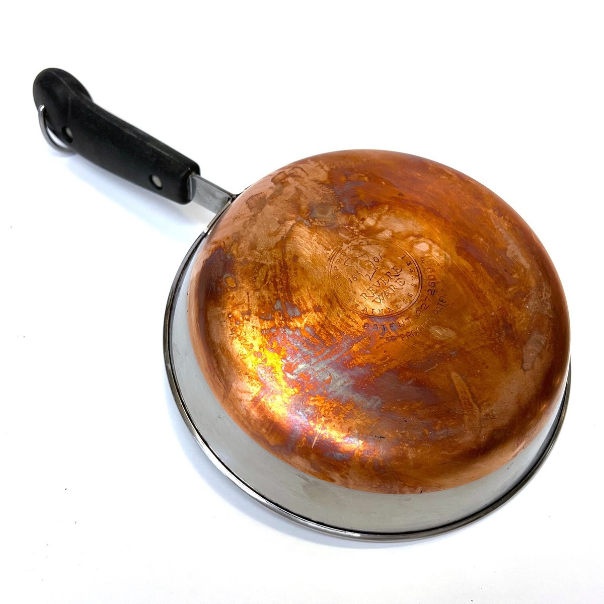 ヴィンテージRevere Ware SS 銅製ボトム フライパン　スキレット3点 ヴィンテージRevere Ware SS 銅製ボトム フライパン スキレット3