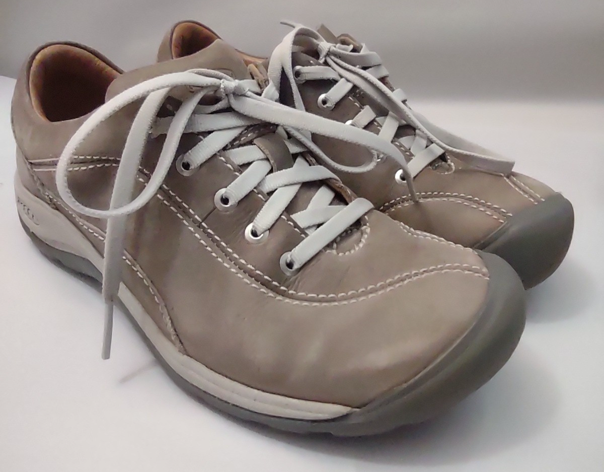 Scarpe da passeggio Keen Presidio II in pelle marrone casual atletiche da donna taglia 7