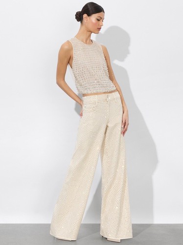 Alice Olivia TRISH EMBELLISHED JEAN $795 SZ 25 - Picture 6 of 6