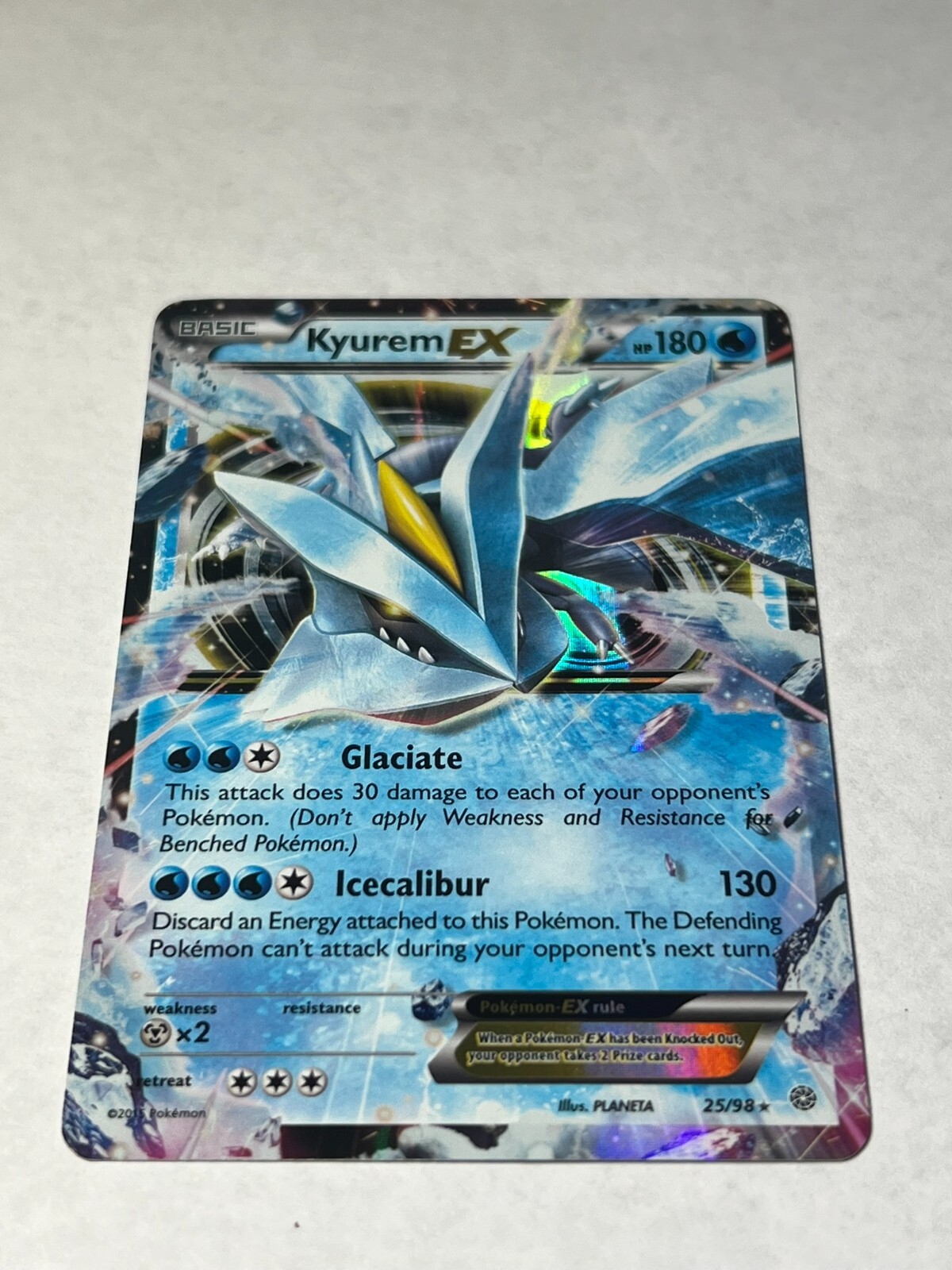 Pokemon TCG Kyurem EX 25/98 XY-Ancient Origins Holo Ultra Rare LP