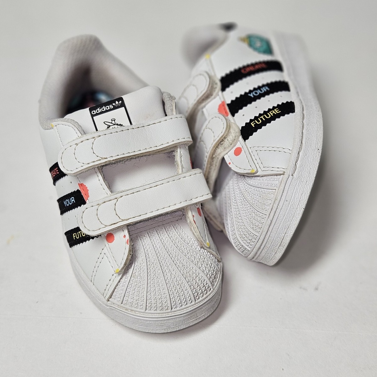 Adidas Kevin Lyons X Superstar Big Kids Youth Sz 7K 'Create Your