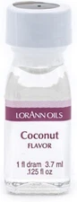 LorAnn Coconut SS Flavor, 1 Dram Bottle (.0125 Fl Oz - 3.7Ml - 1 Teaspoon)
