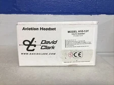 David Clark Model H10-13Y Youth Aviation Headset 40411G-04 Dual Plugs New W/ Box