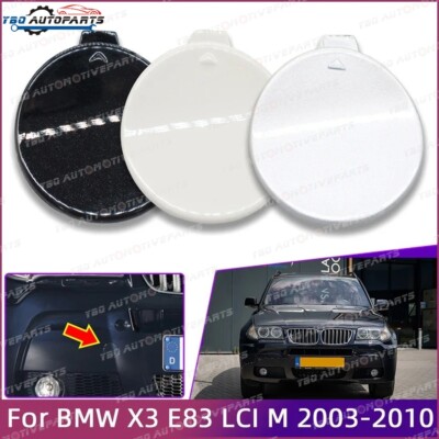 Car Front Bumper Tow Hook Eye Cover for BMW X3 E83 LCI M-Package 2003 - 2010