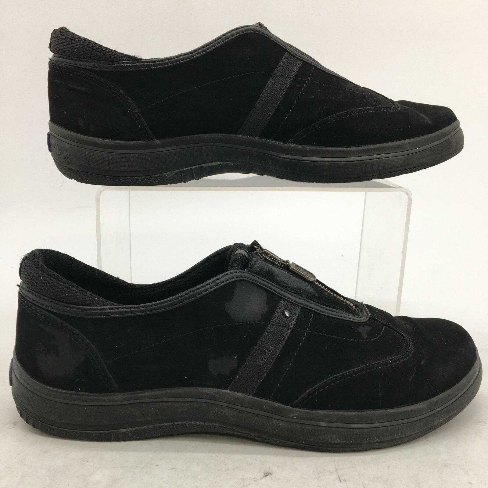 Keds Sneakers Women 7 Black Suede Front 
