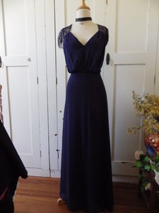 asos navy prom dress