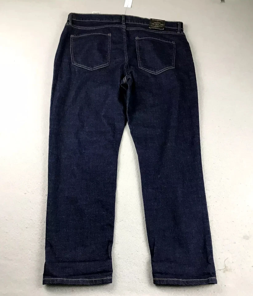 Pantalones de mezclilla Banana Republic para mujer 32/14 azul novia pierna cónica nuevos con etiquetas Foto 4 de 4