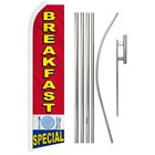 Breakfast Special Super Swooper Flag & Flag Pole Kit & Ground Spike