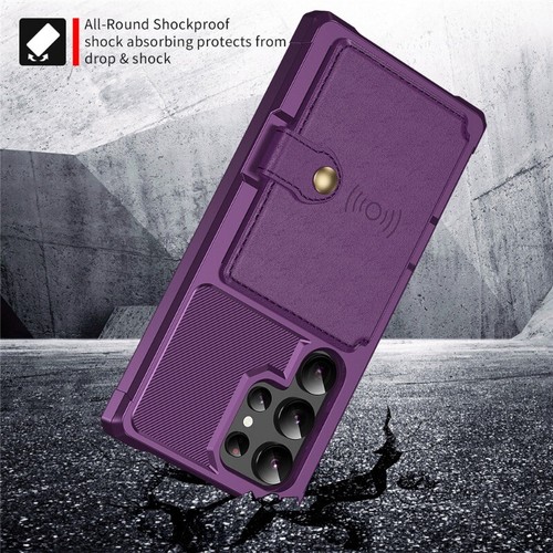 For Samsung S25 S24 FE Ultra Plus S23 S22 Note20 Case Wallet Shockproof Cover - Picture 40 of 58