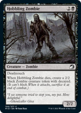 MTG-4x-Near Mint, English-Hobbling Zombie - Foil-Innistrad: Midnight Hunt