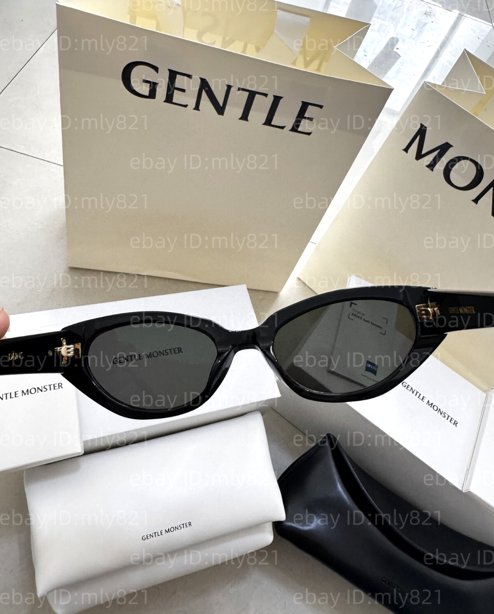 GentleMonster Duns 01 Sunglasses Black Frame Black Lenses | eBay