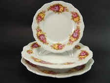 Vintage Table Service 12 Plates Seltmann Weiden Bavaria Barock Rose