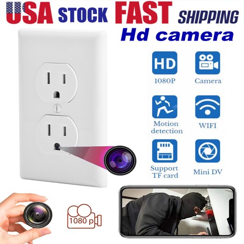 4K HD Wifi IP Security Camera in AC Wall GFCI Socket，Outlet Are Fully