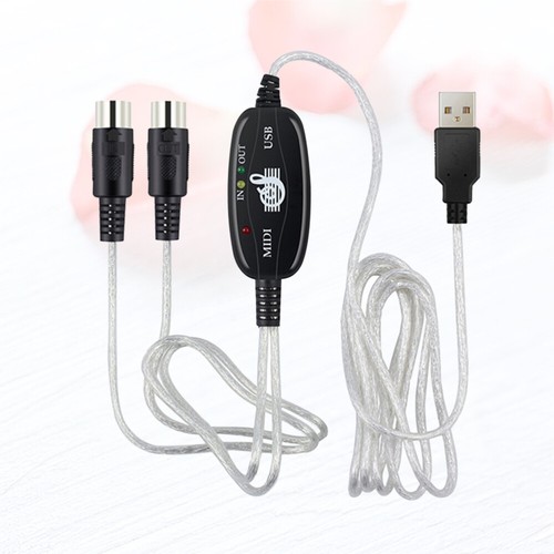 180x2 cm MIDI -Kabel zum USB -MIDI -Kabelmusikbearbeitungskabelkabel Kabel - Photo 7/11