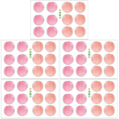 5 Count Stickers Girl Bedroom Decor Aesthetic Wall Decal