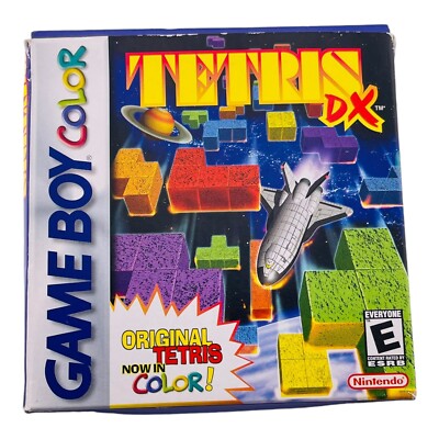 1998 Tetris DX Nintendo Game Boy Color Complete In Original Box