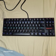 Red Dragon Kumara K552-KR Gaming Keyboard Red Switches. TESTING WORKING USED
