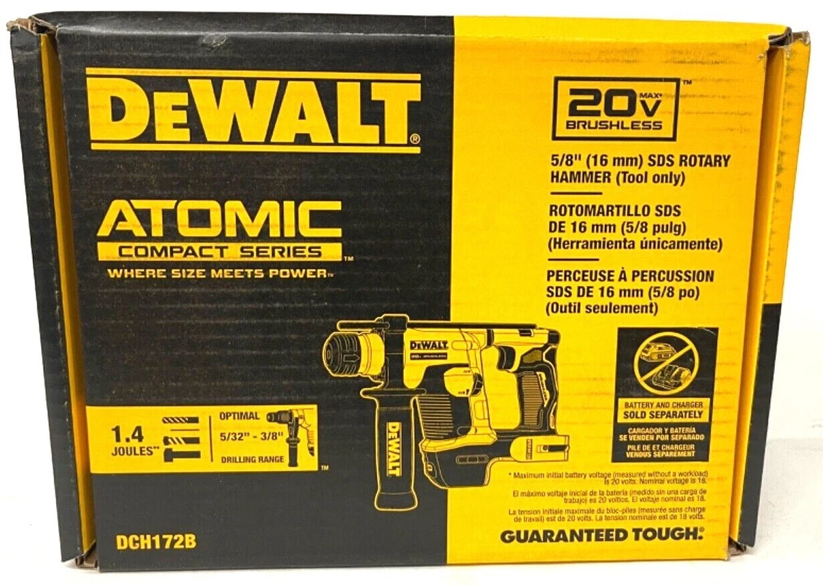 New In Box DeWALT DCH172B 20V MAX ATOMIC 5 8