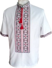 Ukrainian embroidered shirt for man, sorochka, vyshyvanka of cotton, 3 models