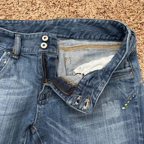 Diesel Industry Jeans Women's 32 Blue Denim Low Rise Flare Y2K Vtg Made in Italy - Picture 3 of 15