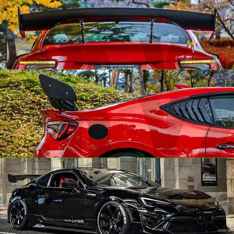 45" Carbon GT Style Racing Rear Trunk Spoiler Wing For Toyota GT86 & Subaru BRZ - Image 4 of 4
