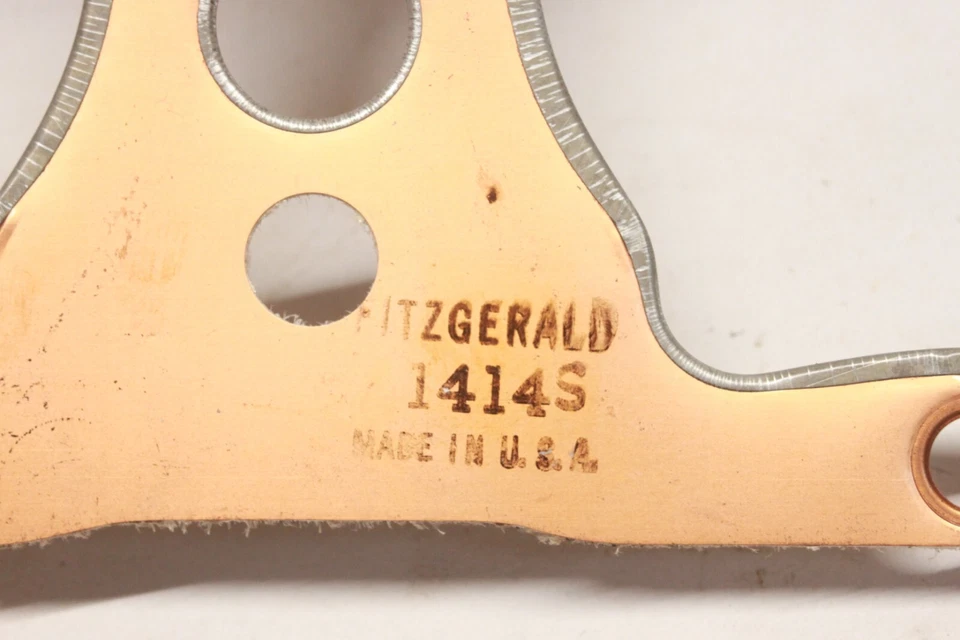 Прокладка головки двигателя медная для 6 шестицилиндрового Chevrolet Standard 1934 года из старых запасов Fitz 1414S - Изображение 3 из 3