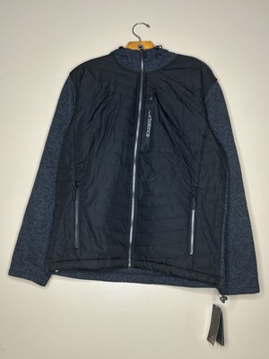 Men s New Balance Black Polyester Long-Sleeve Sweater Size Medium