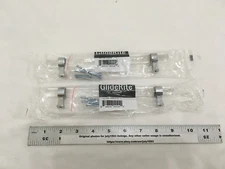 (2) NEW Glide-Rite 6-1/4" CC Clear Acrylic Cabinet Pull CHROME 4718-160-PC-1 (B)