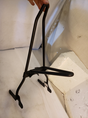 Iron Born Black Sissy Bar w Foldable Luggage Rack for Harley Sportster - Bild 2 von 5