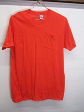 NWOT Fruit of the Loom T-Shirt orange 100% cotton sz XL 46-48 made in USA