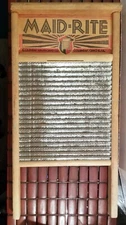 Vintage Made-Rite Standard Family Size Washboard No. 2072 Columbus Washboard Co.