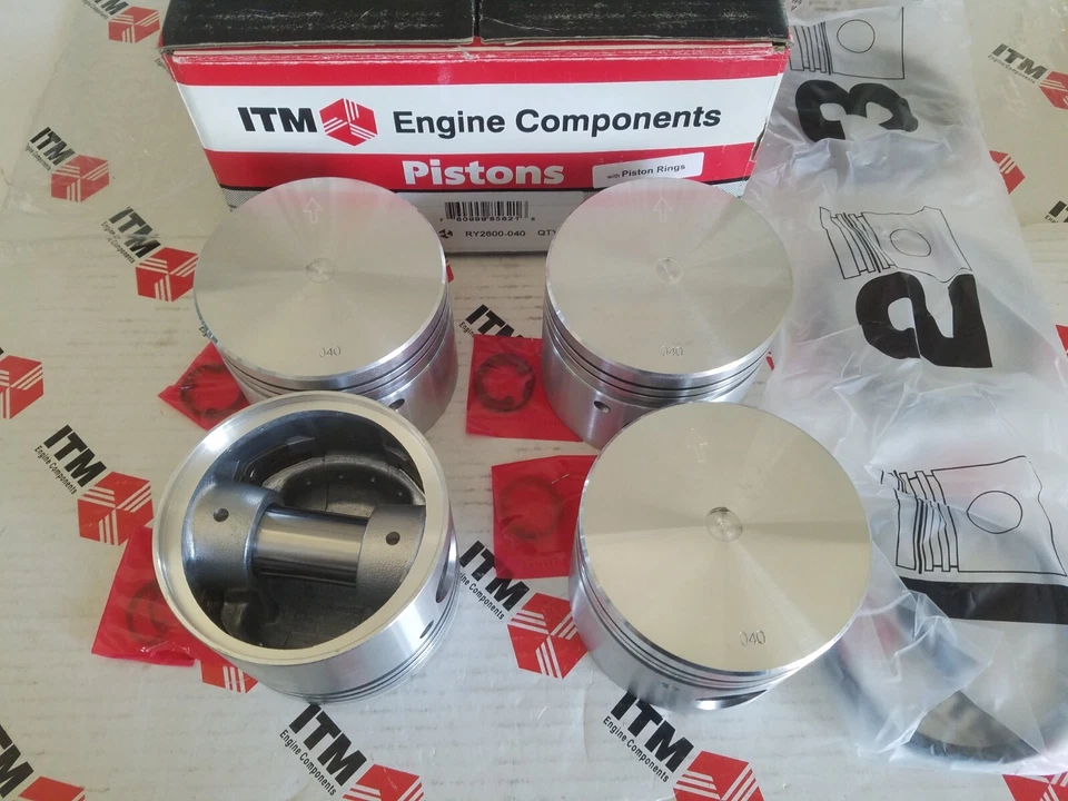 Volco 142E, 144E, 145E 74-75 Penta AQ130C, AQ130D +.040 Pistons & Rings 24mm pin - Image 3 of 4