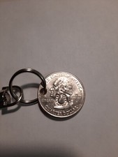 Lucky Counterstamp Quarter Keychain Aldi Food Cart Key / Lotto Scratcher