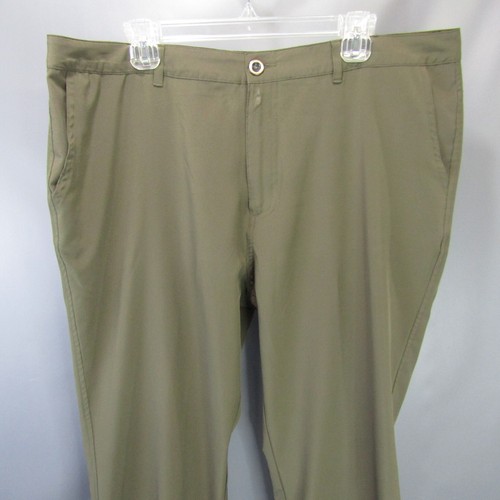 Short Par 4 Golf Pants Men's Size 38x30 Drab Green Performance Stretch Fit