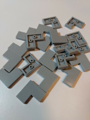 New Light Bluish Grey 2x2 Corner Tile  #14719  20 Pieces   Custom & Compatible