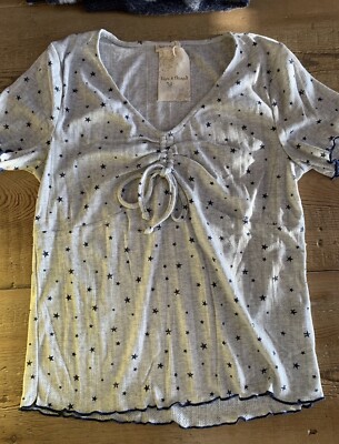 Hem & Thread T Shirt Size Small Star Grey BNWT