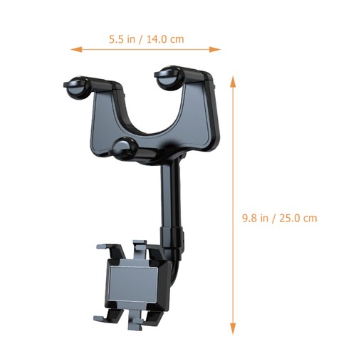 Car Phone Holder Mirror Stand Rearview Mount Cellphone for Mobile - 第 6/11 張圖片