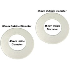 85 mm by 45 mm Silicone Flapper Seal 2 pack 