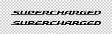 SUPERCHARGED VINYL DECAL / STICKER PAIR 2