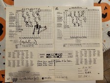 John Montefusco PersonalCollection 1975 Mets Giants Score Card Family Tom Seaver