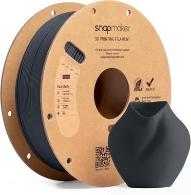 Snapmaker Matte PLA Filament 1.75mm, RFID 3D Printer Filament for Snapmaker U1,
