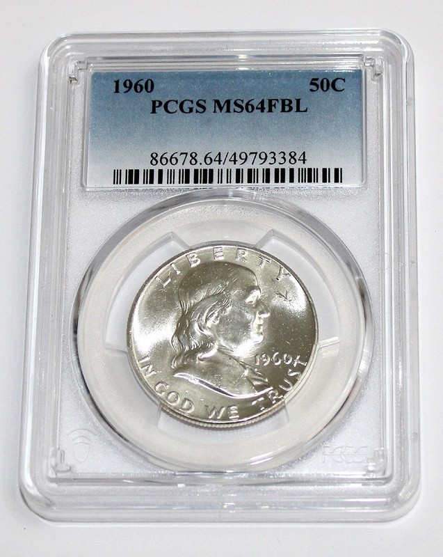 1960 Franklin Half Dollar - PCGS - MS64 - Full Bell Lines