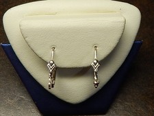 14KW ZŁOTA DŹWIGNIA TYLNA KOLCZYK TOPY