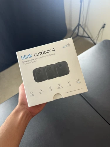 New Blink Outdoor 4 1080p Wi-Fi Outdoor 3-Camera Security System - Black