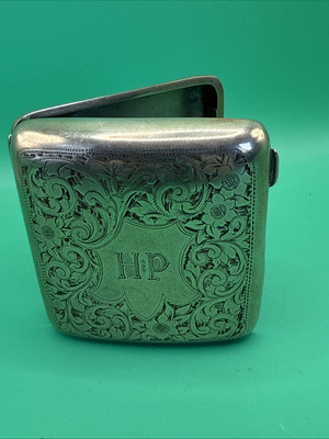 cigarette case ebay uk EPNS Silver Plate Metal Antique/Vintage Cigarette Case
